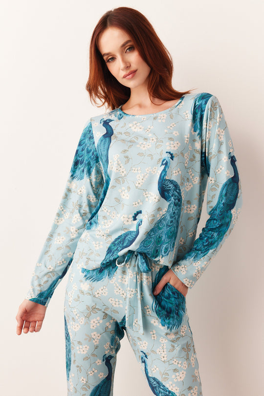 Shari Cloud Jersey PJ Set in Duchess