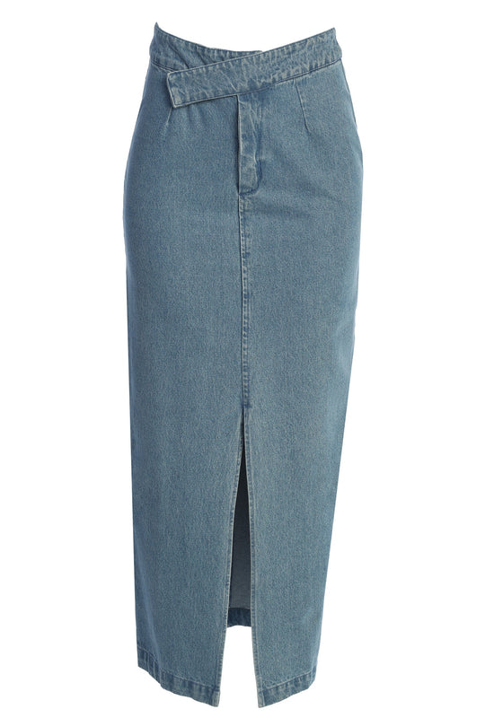 Medium Wash Adana Denim Skirt