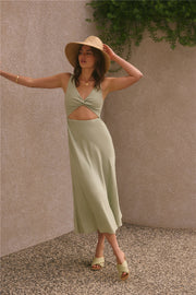 Soft Silhouette Maxi Dress Sage