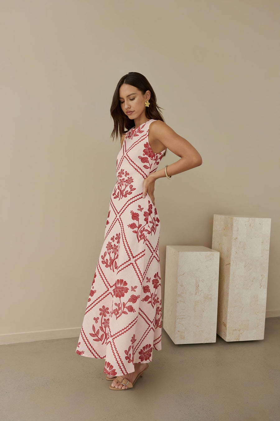 Haute Horizons Maxi Dress Pink