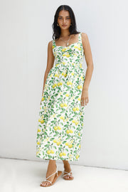 Under The Lemon Tree Midi Dress Print