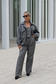 Classic Herringbone Trousers