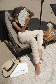 Ivory Lanah Knit Flare Pants