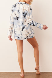 Charlotte Luxe Satin PJ Set in Gardenia