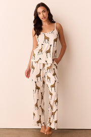 Bree Cloud Jersey PJ Set in Sahara