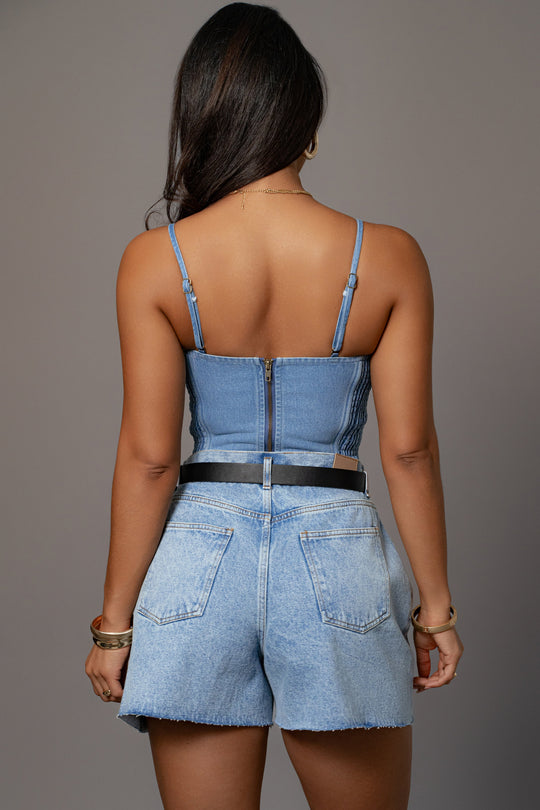 Medium Wash Denim Jourdan Shorts