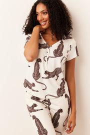 Nadia Cloud Jersey PJ Set in Vinyasa