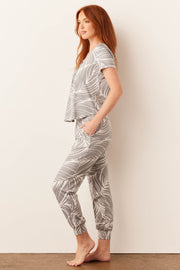 Nadia Cloud Jersey PJ Set in Whisper