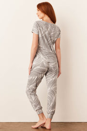 Nadia Cloud Jersey PJ Set in Whisper