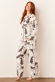 Winter Cloud Jersey PJ Set in Vinyasa