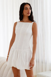 Dainty Style Mini Dress White
