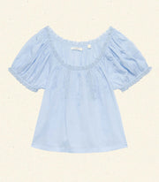 FREDERICA TOP -- ICY BLUE