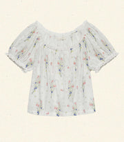 FREDERICA TOP -- PAINTED BOUQUET
