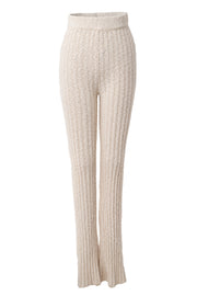 Ivory Lanah Knit Flare Pants