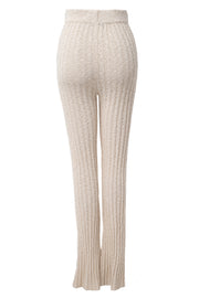 Ivory Lanah Knit Flare Pants