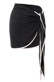 Black Tropic Shore Sarong