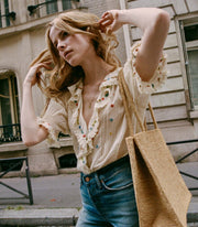 HETTIE TOP -- SEA SALT
