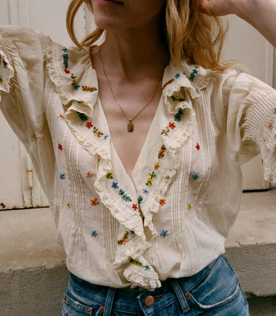 HETTIE TOP -- SEA SALT