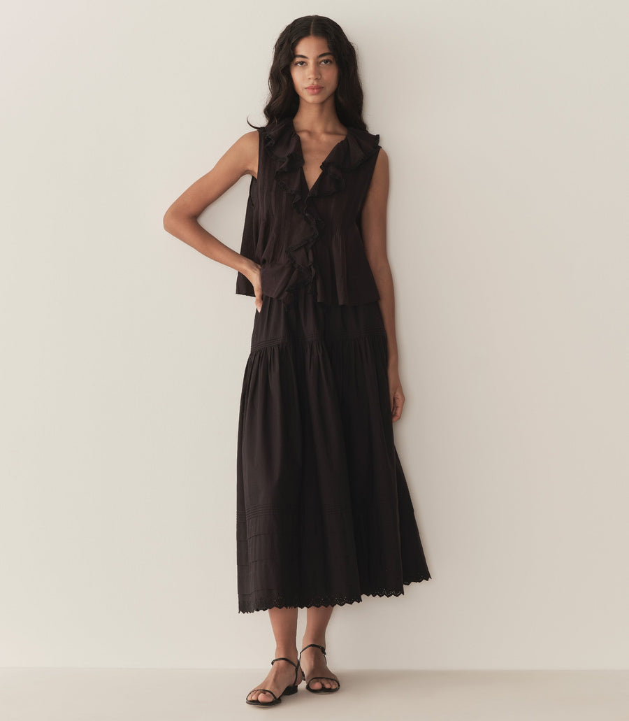 HILDA TOP -- BLACK