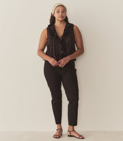HILDA TOP -- BLACK