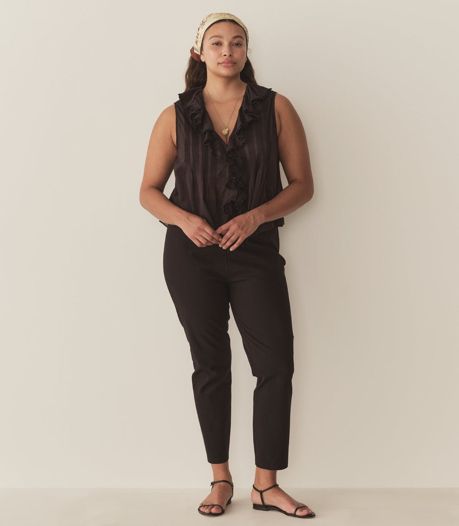 HILDA TOP -- BLACK