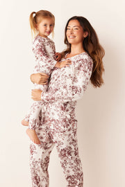 Shari Cloud Jersey PJ Set in Cambridge Toile