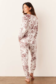 Shari Cloud Jersey PJ Set in Cambridge Toile