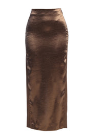 Chocolate Nora Satin Maxi Skirt
