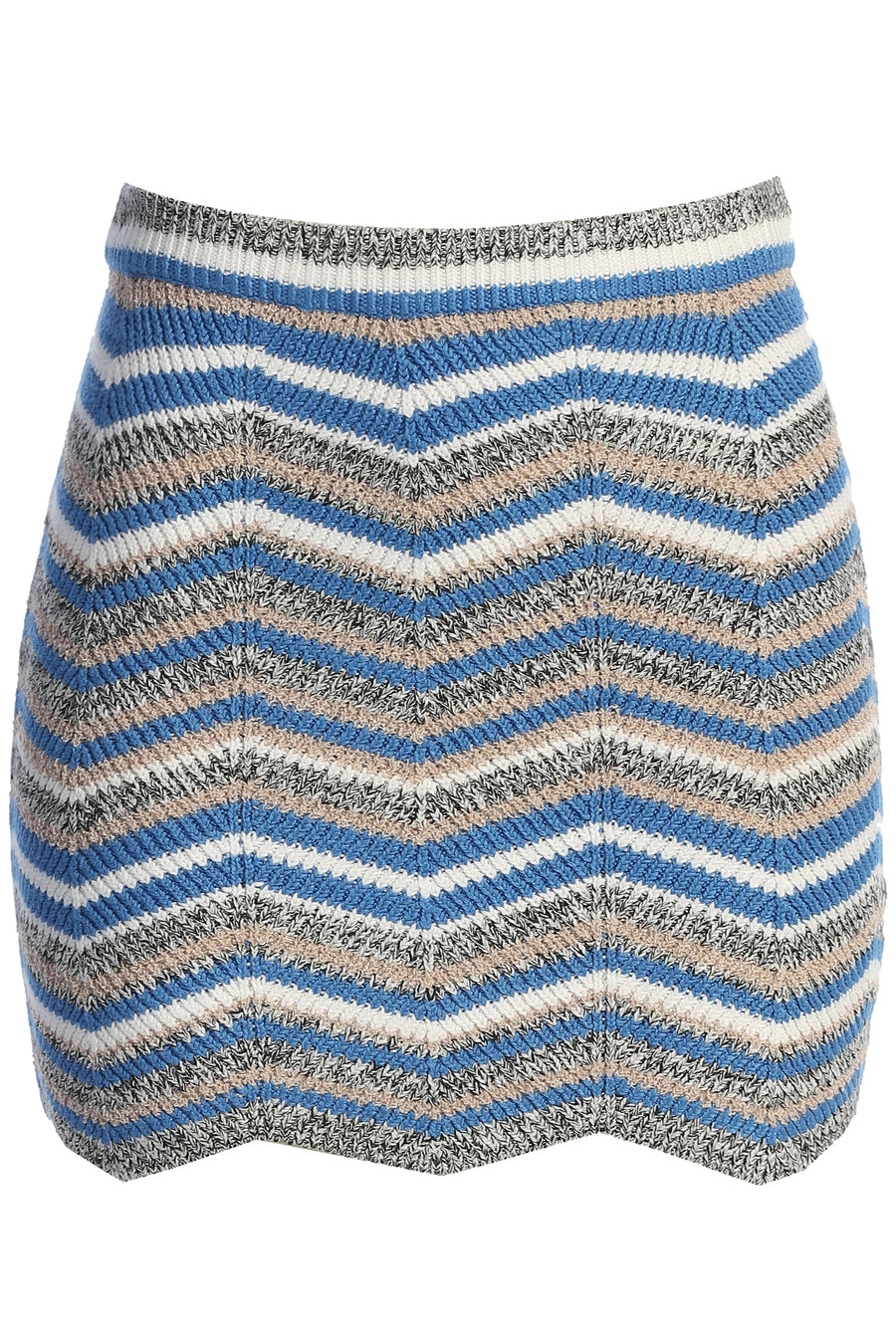 Blue Multi Pure Bliss Striped Mini Skirt
