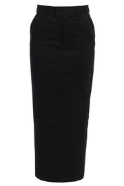 Black Joy Suede Maxi Skirt