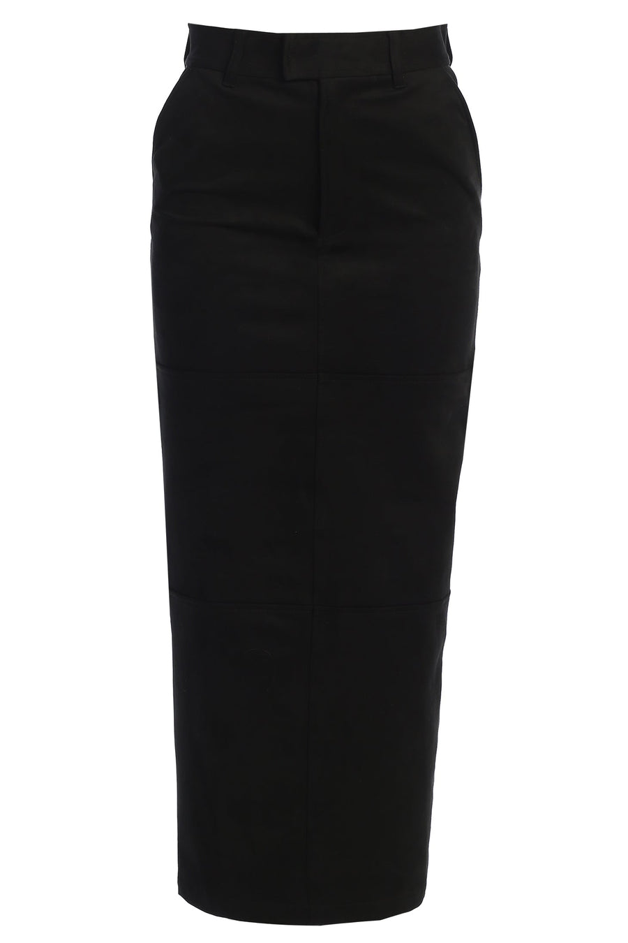 Black Joy Suede Maxi Skirt
