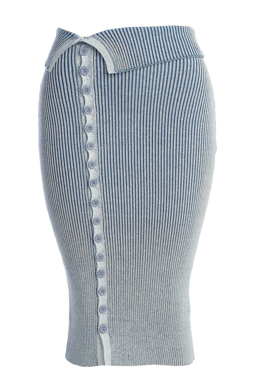 Denim/White Over The Top Skirt
