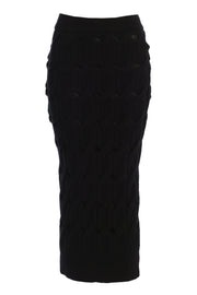 Black Morgan Knit Maxi Skirt