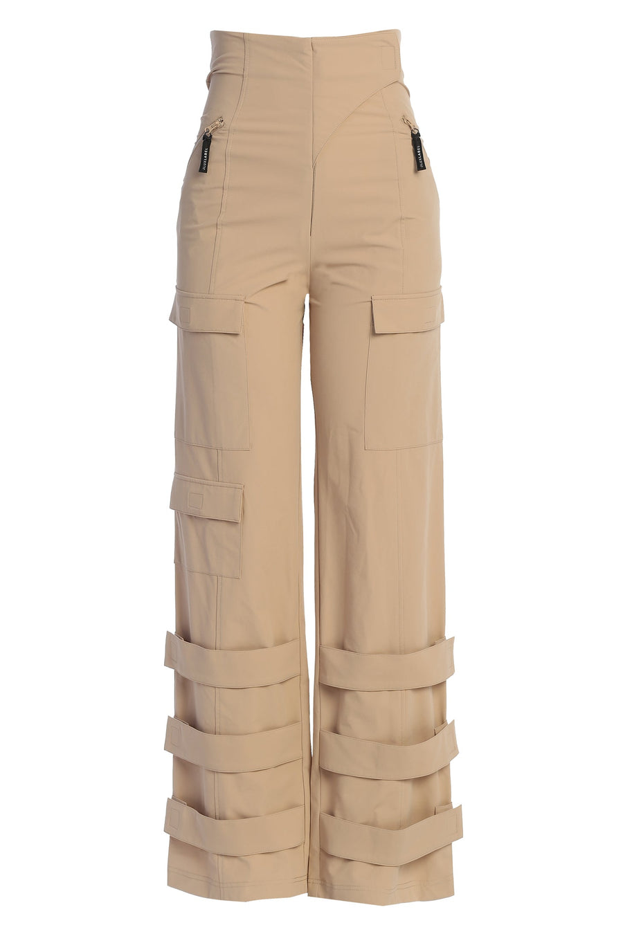 Tan Nyah Nylon Utility Pants