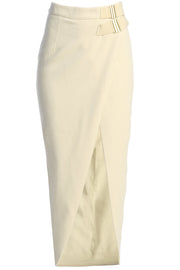 Ivory GISELE SLIT SKIRT