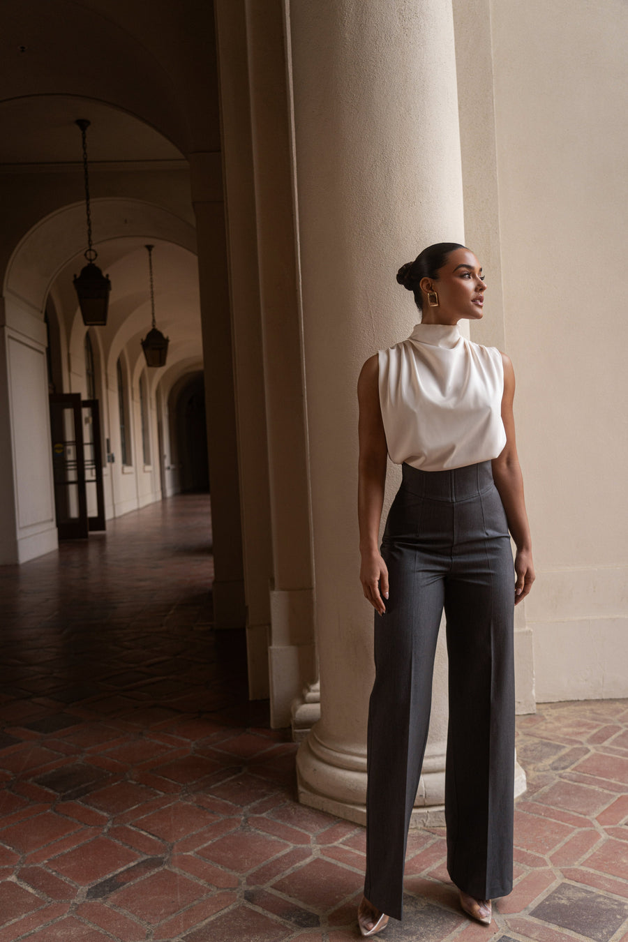 Grey Novena Woven Pants