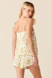 Jenna Cloud Jersey PJ Set in Fleur