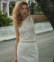 LEA TOP -- IVORY