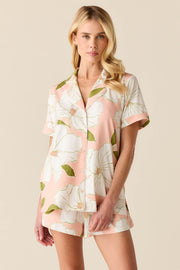 Maren Cloud Jersey PJ Set in Magnolia