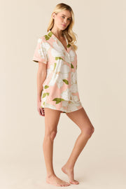 Maren Cloud Jersey PJ Set in Magnolia