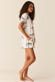 Maren Cloud Jersey PJ Set in Animalia