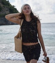 MARCIA TOP -- BLACK