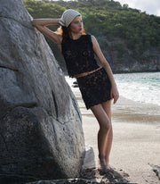 MARCIA TOP -- BLACK