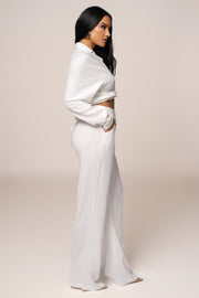 Ivory Thea Linen Pants