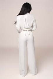 Ivory Thea Linen Pants