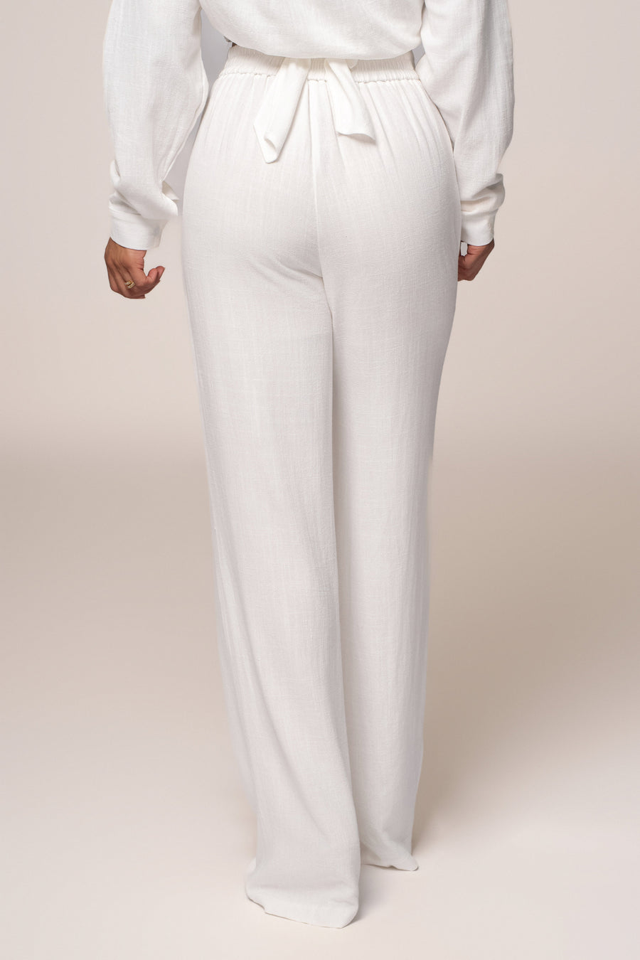 Ivory Thea Linen Pants
