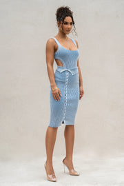 Denim/White Over The Top Skirt