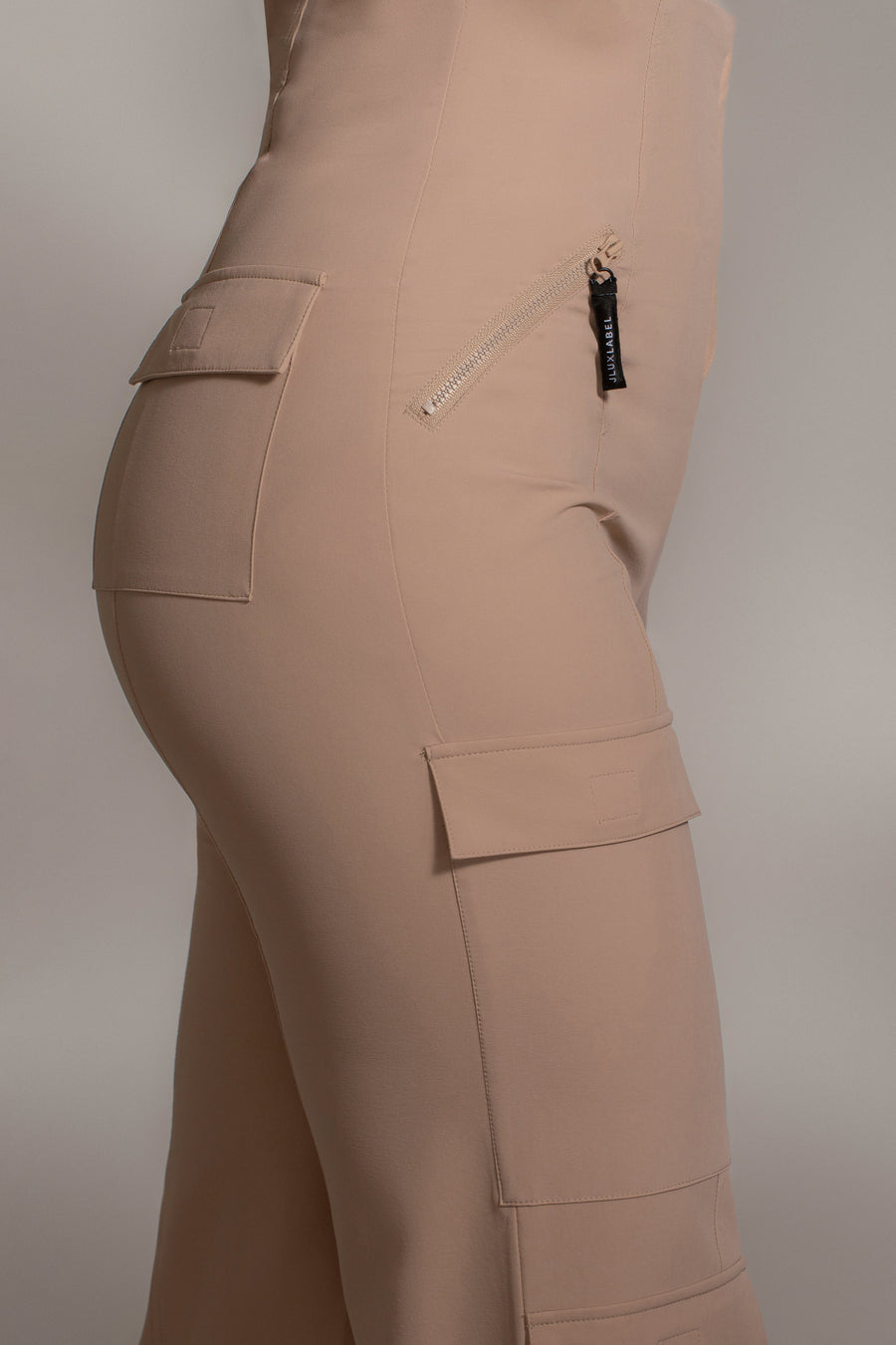 Tan Nyah Nylon Utility Pants