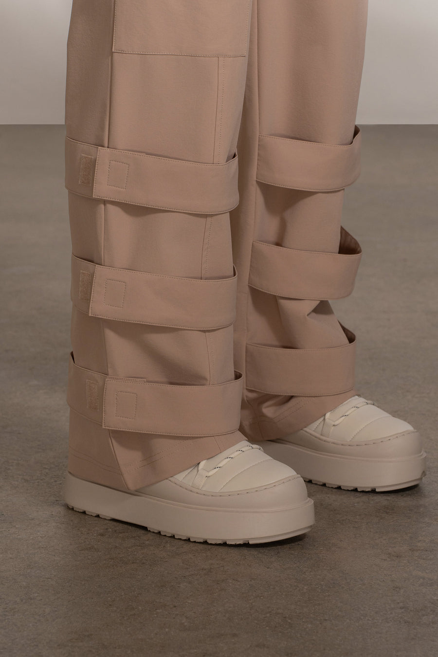 Tan Nyah Nylon Utility Pants