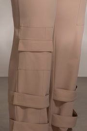 Tan Nyah Nylon Utility Pants